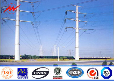 China 11.8M 50KN 6mm Thikcness Steel Utility Pole For Electrical Power Tower supplier