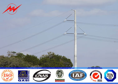 China Conical 33KV 11m Steel Utility Pole For 33KV Electrical Power Distribution supplier