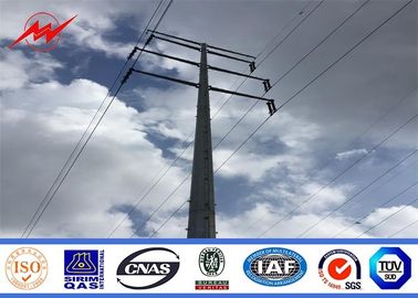 China 132KV Medium Voltage Galvanized Transmission Line Pole Anti Rust 3-15m supplier