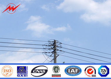 China 3 Meters Cross Arm 800 dan Steel Utility Pole , Electric Power Poles Waterproof supplier