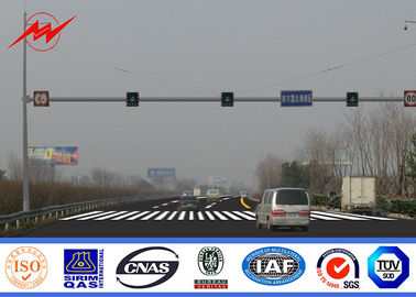 China Octagonal Steel Street Lighting Poles Traffic Light Signals With Powder Coating supplier