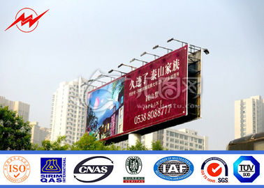 China Multi Color Roadside Outdoor Billboard Advertising , Steel Structure Billboard supplier