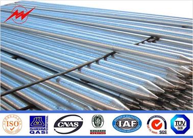 China Tensile Strength Copper Bonded Earth Rod / Ground Rod With All Kinds Clamps supplier
