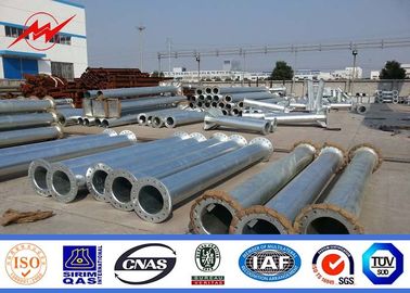 China 9m 11m Steel Poles Galvanized Steel Pole with bitumen supplier