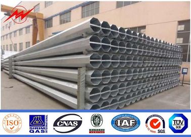 China 14m Heigth 16 sides Sections metal utility poles For Overhead Transmission supplier