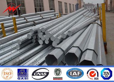 China 30ft Astm A123 Galvanized Outdoor Light Pole 3.5m - 15m Steel Pole Height supplier
