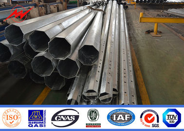 China Outdoor Polygonal Metal Utility Poles 12m 10kn Galvanized Steel Pole supplier