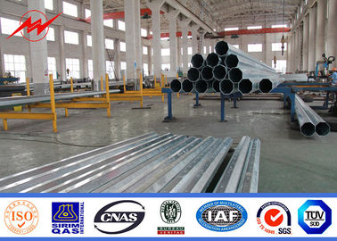 China 40ft Galvanized Light Pole A123 Standard Steel Transmission Poles supplier