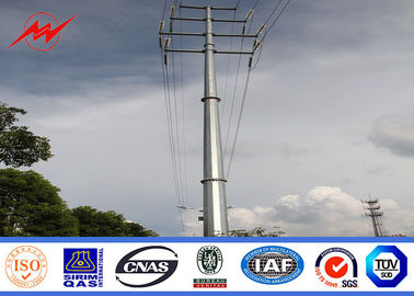 China Electrical 132kv Steel Tubular Pole For Transmission Power Line supplier