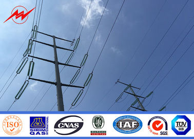 China Conical Hdg 16m 2 Sections Steel Utility Poles For Power Transmission supplier