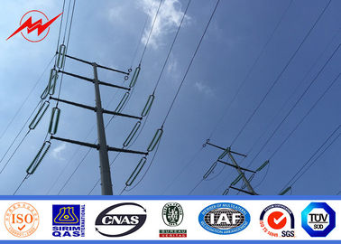 China 132KV 18m Bitumen Steel Utility Pole for Africa Power Distribution supplier