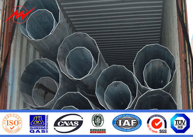 China ASTM A123 Galvanized Steel Pole Steel Transmission Poles For Street Lighting supplier