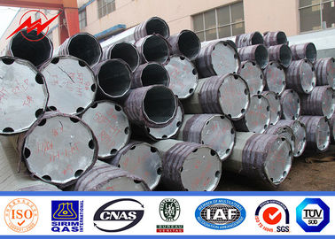 China 11M Class 3 S500MC Galvanized Steel Pole For Electrical Power Transmission Line supplier