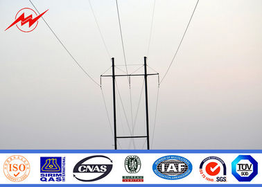 China Tubular / Lattice Electrical Power Pole High Voltage Line Steel Transmission Poles supplier