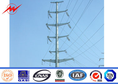 China Galvanization Electrical Power Pole 69 kv Transmission Line Poles ASTM A123 Standard supplier