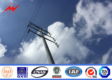 China 15m Galvanized Tubular Electrical Utility Poles 69 Kv Steel Transmission Poles supplier