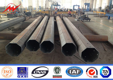 China 11m 15m 20m Galvanized Electric Pole Steel More Than 20 Years Lifetime supplier