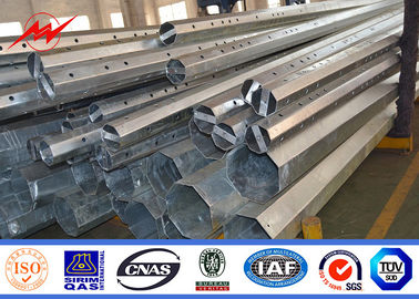 China AWS D1.1 Galvanized Tapered Steel Pole Metal Telephone Transmission Pole supplier