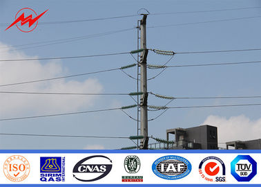 China 90FT NPC NGCP Steel Power Pole Hot Dip Galvanization Metal Power Poles AWS D 1.1 supplier