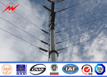 China 36M Galvanized Power Transmission Steel Poles 10kv - 550kv For Power Line supplier