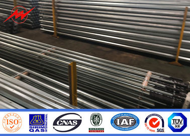 China Octagonal 9m Galvanized Metal Pole 5.3kn Breaking Load 3mm Thickness supplier