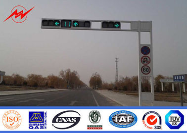 China Octagonal Tapered 6m Highway Light Pole For Road Traffic Light 15 Years Warranty supplier