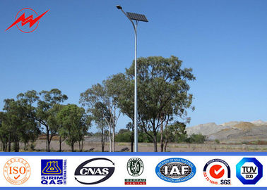 China Hot - Dip Galvanized Engineering steel Street Light Poles 12M 30w 120w supplier