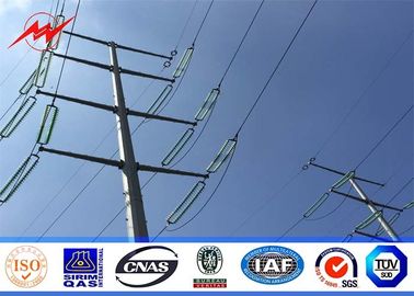 China 25m Gr65 Material Steel Transmission Poles , Lattice Welded Steel Power Pole supplier