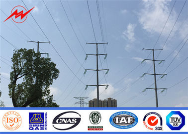 China 220KV Electric Tubular Poles Metal Post Galvanized Electrical Utility Poles supplier