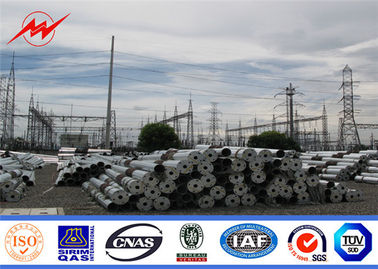 China Transmission Line 110kv 132kv Towers And Lattice Masts Double Circuit Galvanized Power Poles supplier