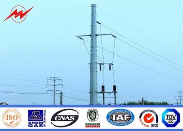 China 10M 130DAN 300N Hot Dip Galvanized Steel Power Transmission Poles Q235 , Q345 Material supplier