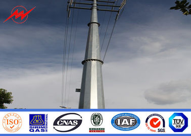 China Steel Tubular Electrical Power Pole For Transmission Line Project supplier