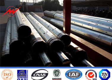 China Hot Dip Galvanized 132kv Utility Power Poles / Electrical Transmission Poles supplier