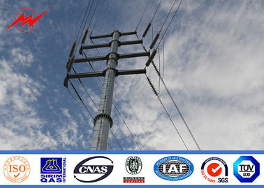 China 69kv Electrical Galvanised Steel Pole For Electrical Distribution Line supplier