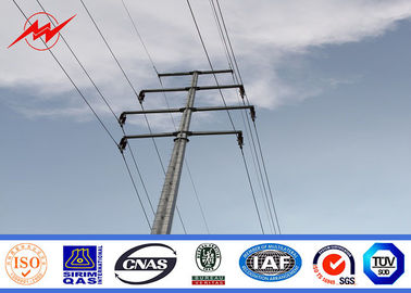 China 10m 12m Transmission Line 133kv Electrical Power Pole For Steel Pole Tower supplier