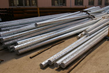 China 30m/S 220kv Double Circuit Galvanized Steel Power Pole supplier