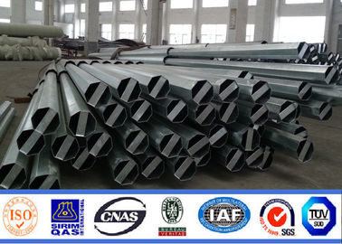 China 132KV Q345 Bitumen Electrical Power Pole For Transmission Line Project supplier