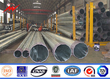 China 7-12M Electrical Power Steel Pole With Hot Dip Galvanized For Distribution Line supplier