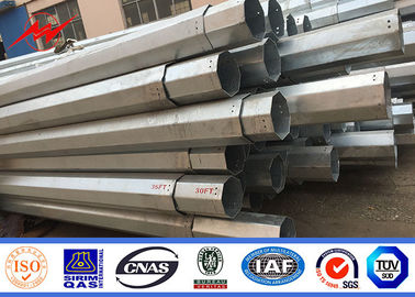 China Gr65 138kv Hot Dip Galvanized Electric Power Poles For Transmission Line supplier