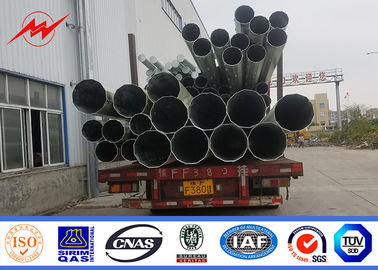 China Q235 Cross Arm 12m Street Light Poles , Octagonal Light Pole supplier