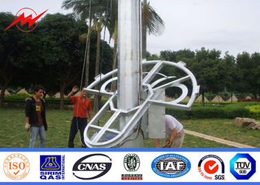 China 20-40m Polygonal Hot Dip Galvanized High Mast Pole For Light With Lifting System supplier