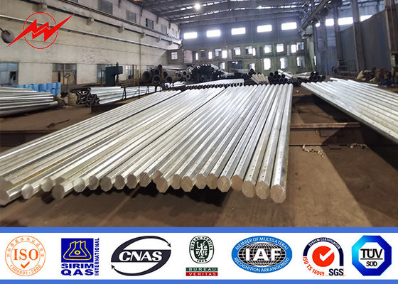 China 16m Metal Galvanized Transmission Steel Tubular Pole supplier