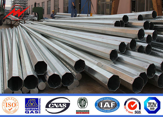China 110kv Galvanization ASTM A123 Steel Electrical Poles supplier