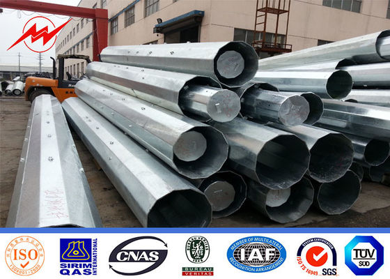 China 7-12M Electrical Power Steel Pole 10m Q235 With Hot Dip Galvanized For Transmission supplier