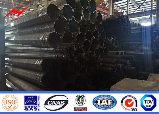 China 9 Meter 13.4kn Galvanization Surface Treatment Tubular Pole For Electrical Line supplier
