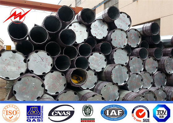 China Q345 Galvanized Electric Power Transmission Steel Pole Tubular Pole 32m supplier