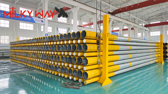 Quality  High-Strength Q460 Octagonal Hot-Dip Galvanized Steel Pole for 69kV Power Transmission Lines factory