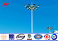 Anticorrosive 30m Football Stadium High Mast light Tower With Lifting System supplier