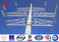 Round Multi - Pyramidal 10m Distribution Line Steel Power Pole Class 3 Galvanized supplier