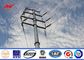 132KV hot galvanization electrical power pole for electrical line supplier